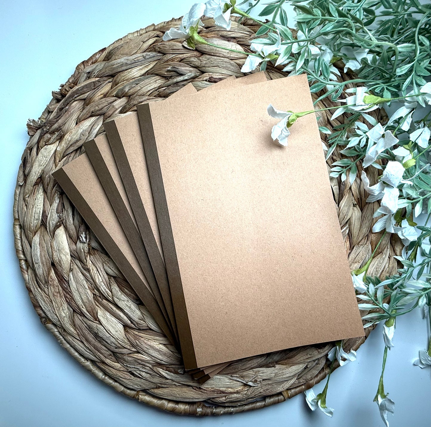 Vintage Taupe Brown Spine Notebook