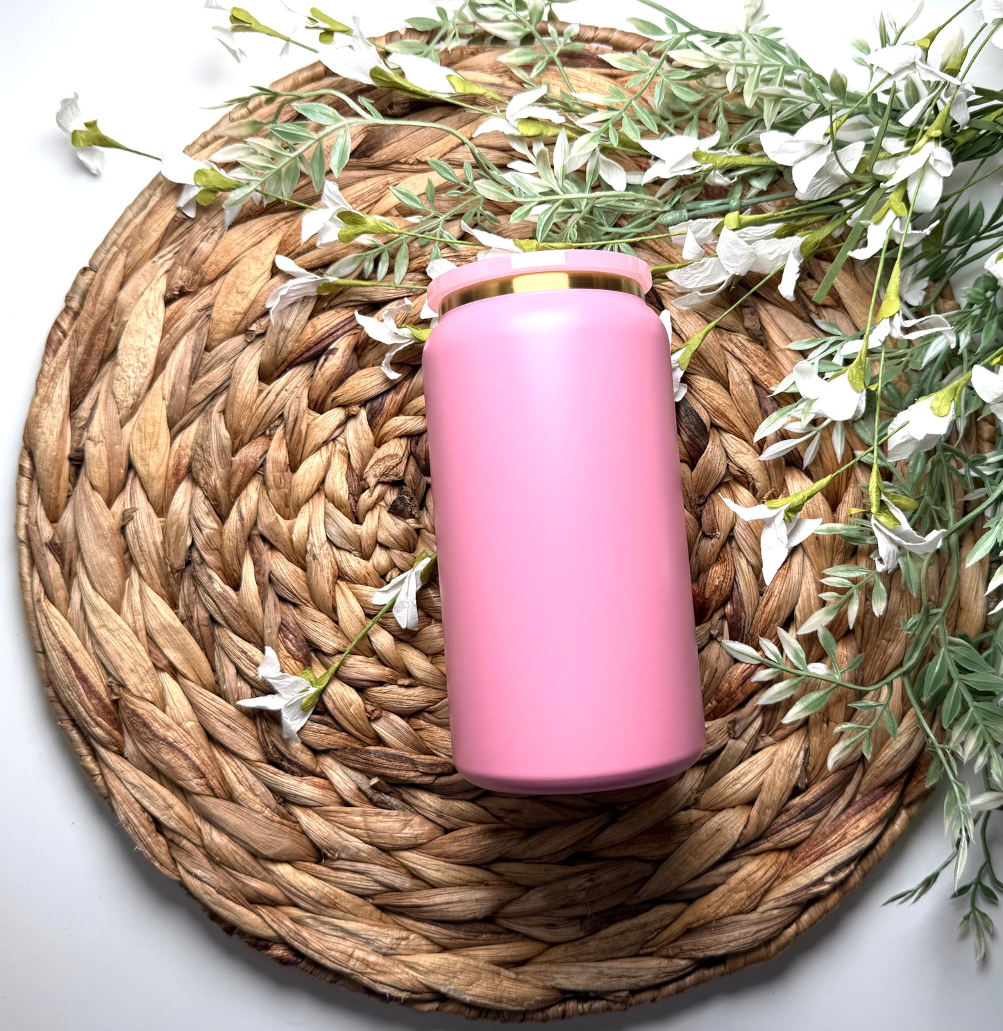 Pink Gold Strip (Matte) Stainless Steel 16oz