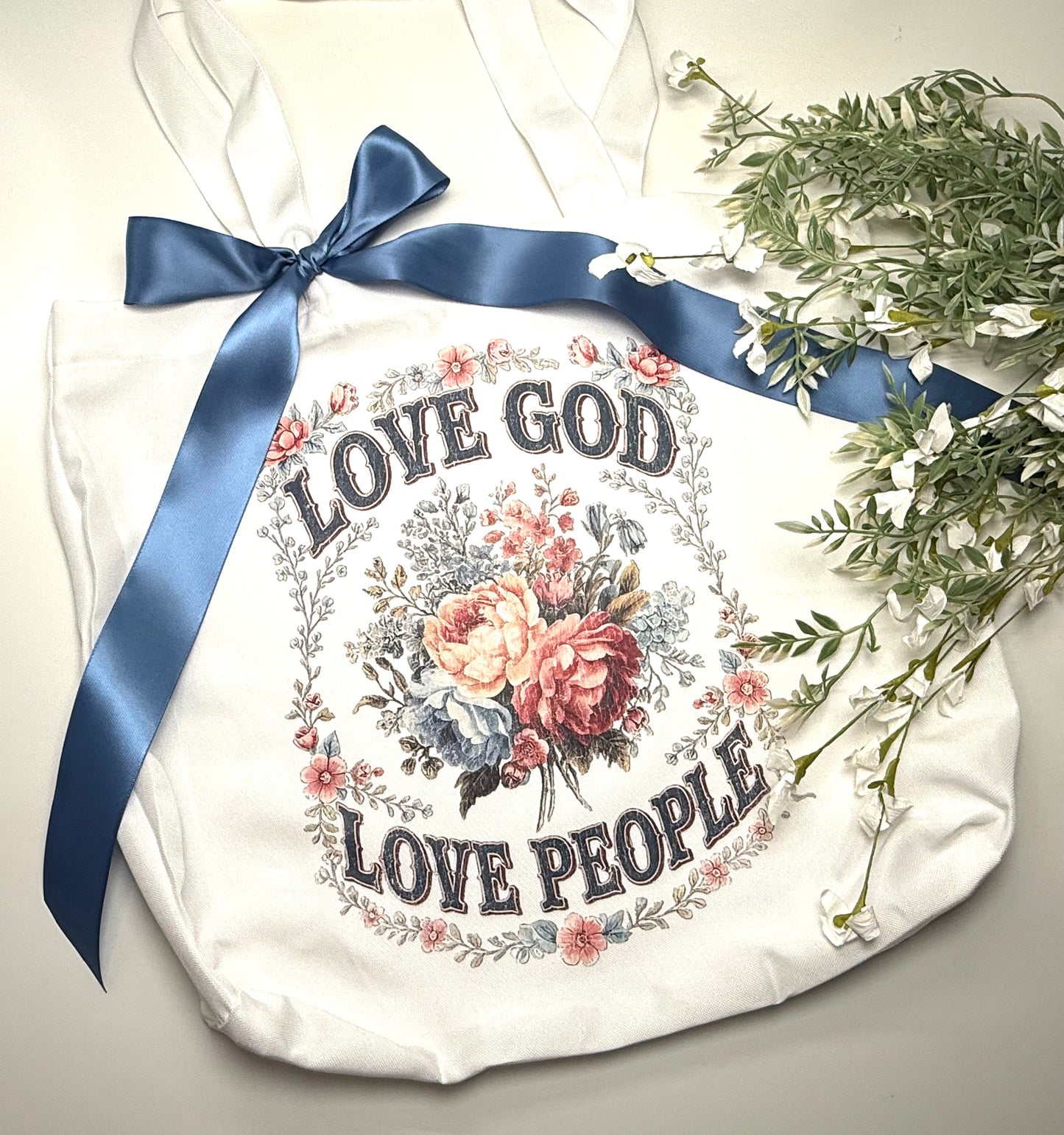 Love God, Love People Tote Bag