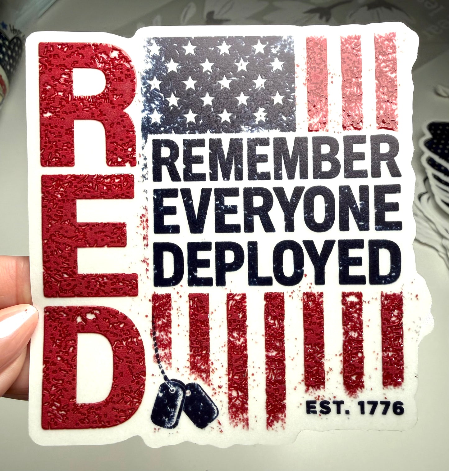4 inch Deployment Waterproof Sticker