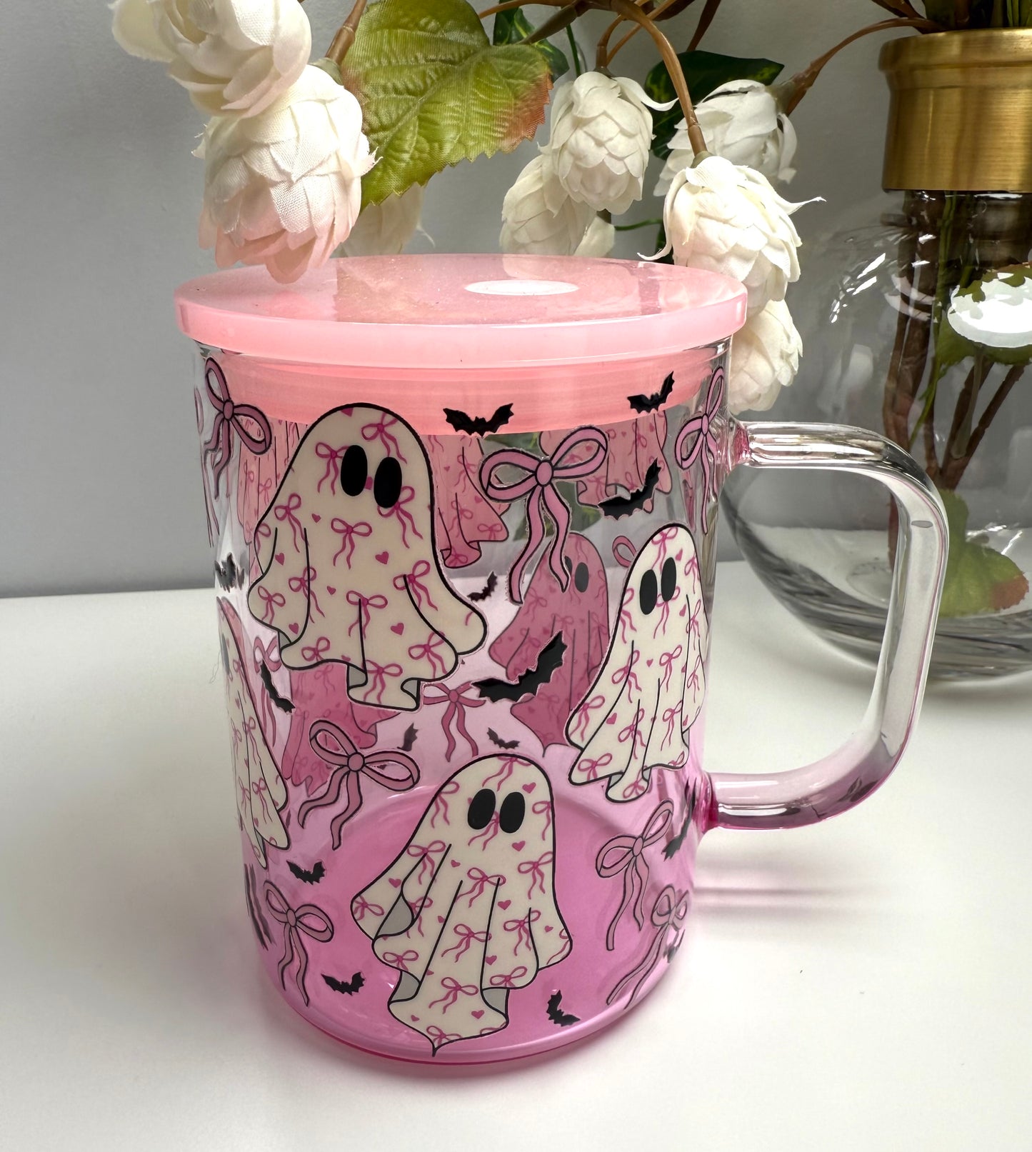Pink Mug Ghost Coquette