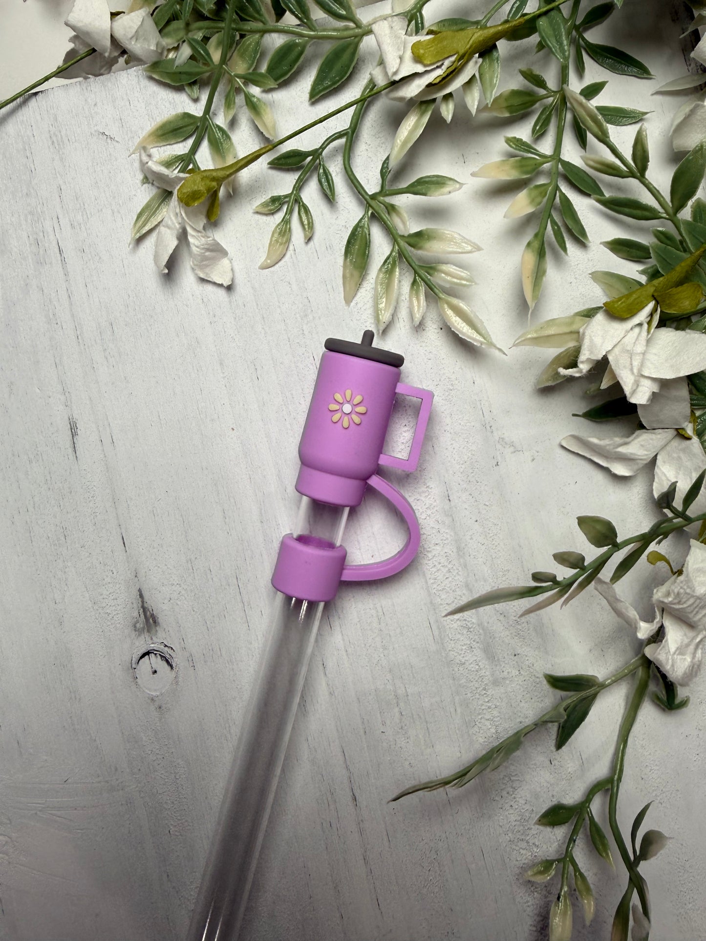3D Purple Tumbler 10mm Straw Topper
