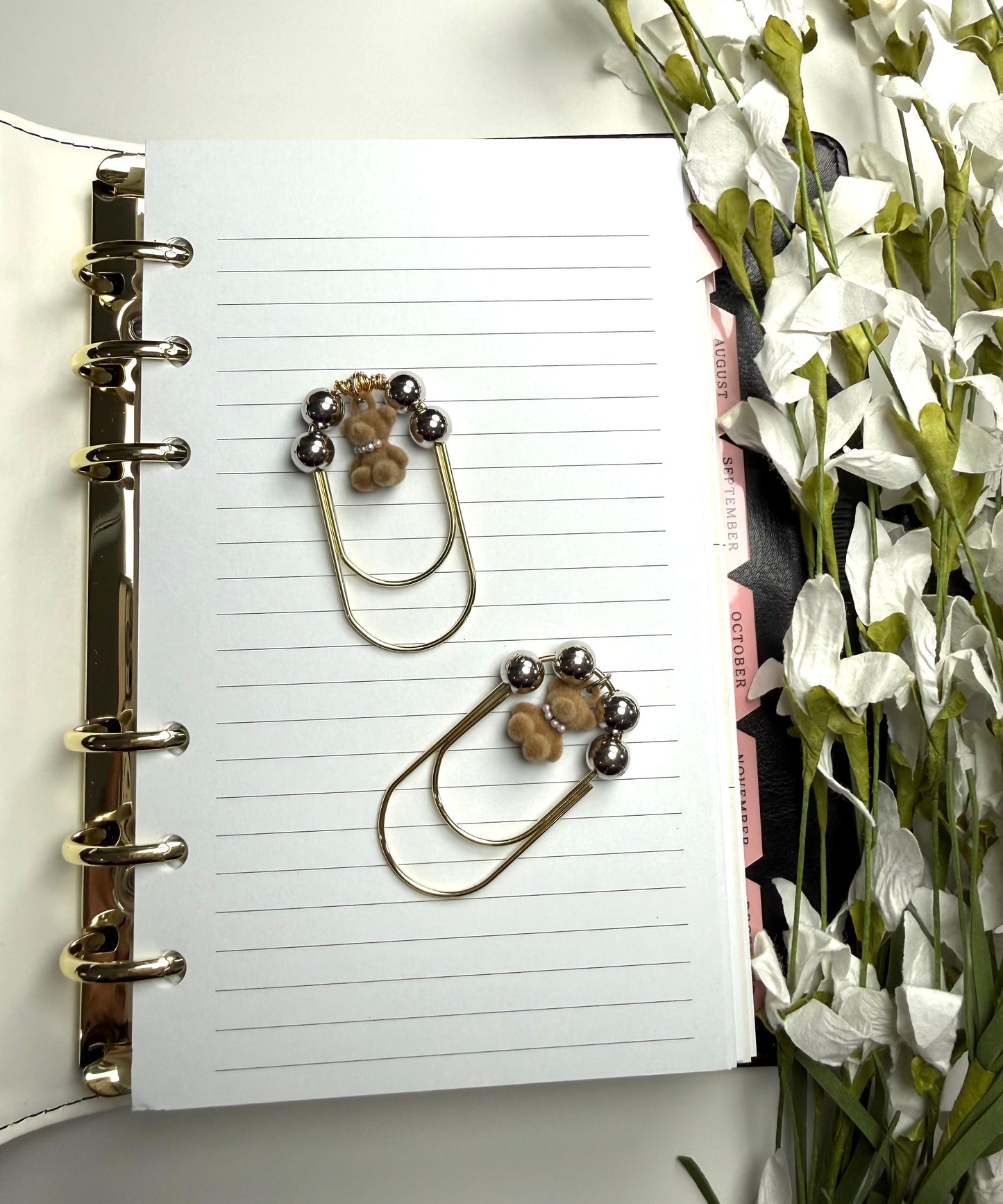 AnnaSophia Teddy Bear 🧸 Medium Paper Clip (Handmade)