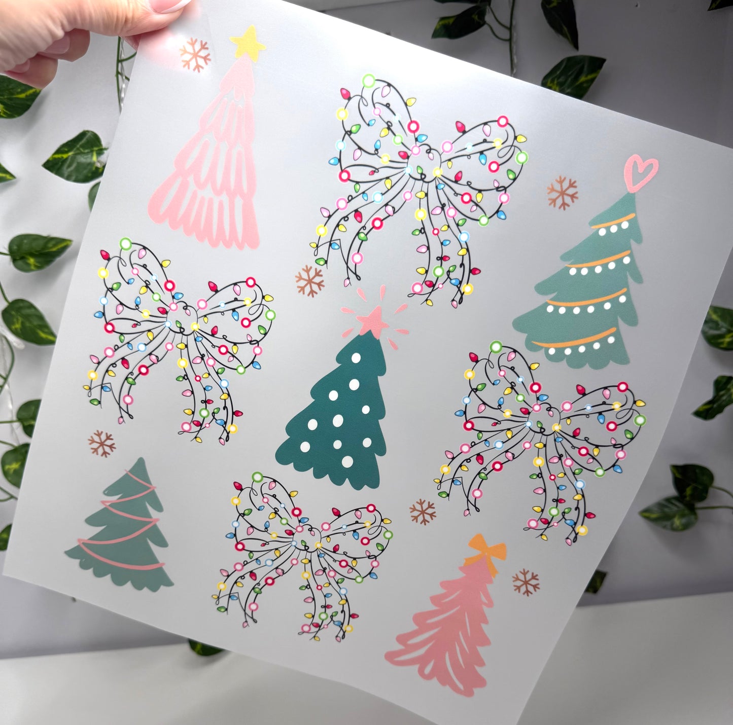 Christmas Tree & Bows DTF