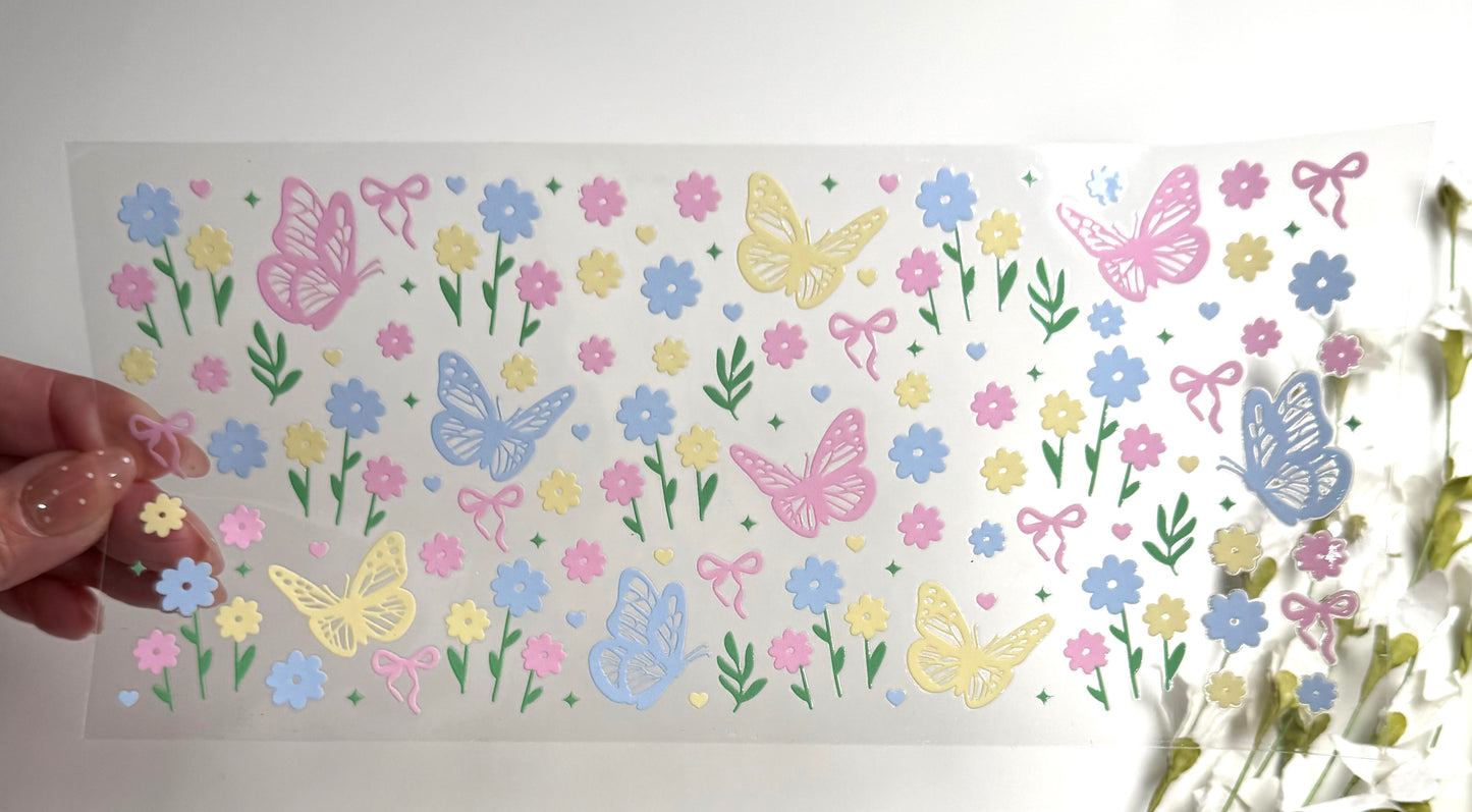 Pastel Butterfly UVDTF