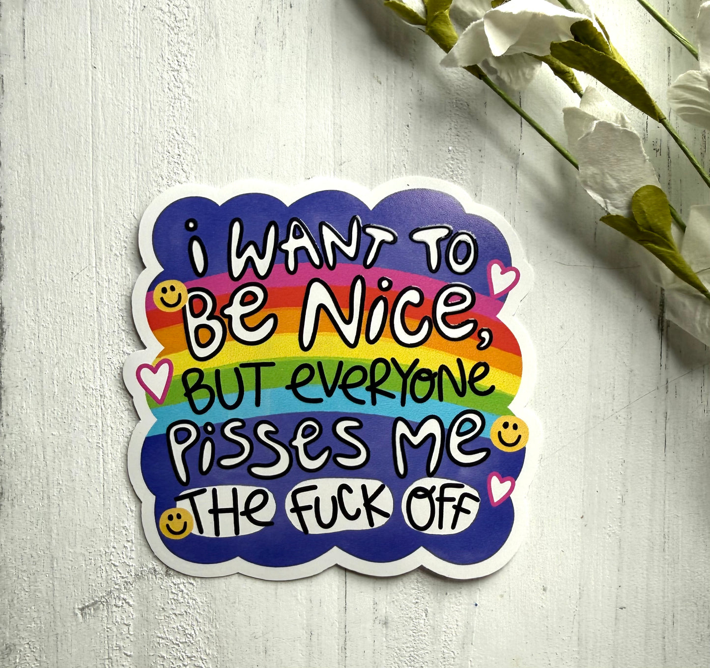 Piss the Fuck Off Waterproof Sticker