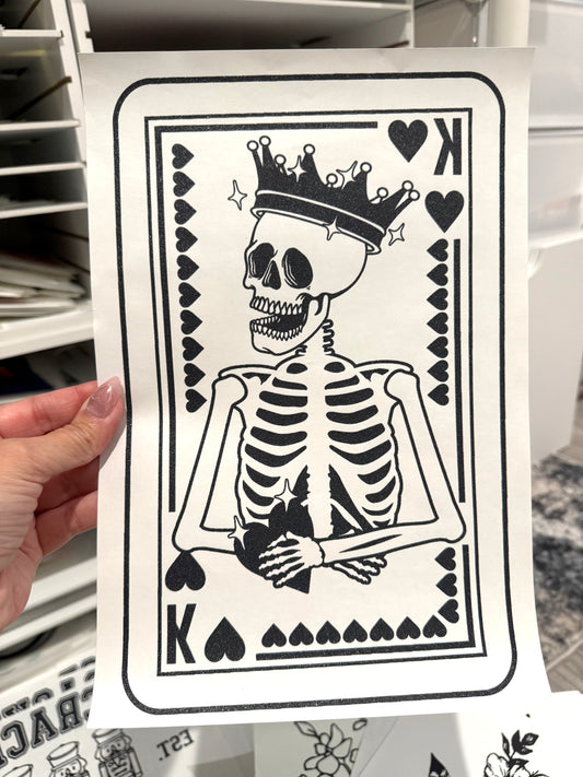 K Skeleton (Hot Peel) DTF Single Color