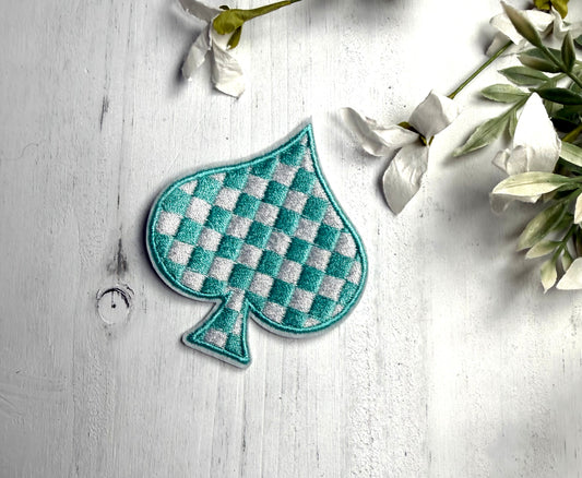 Baby Blue Spade Patch