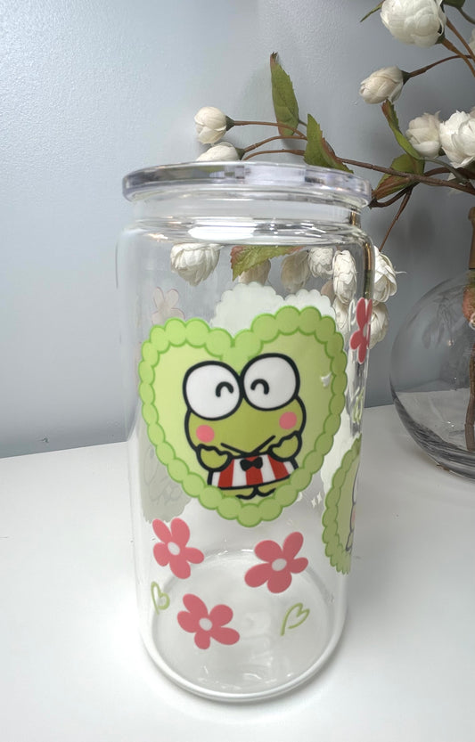 Frog with flowers