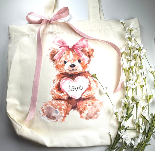AnnaSophia Teddy Bear 🧸 Tote Bag