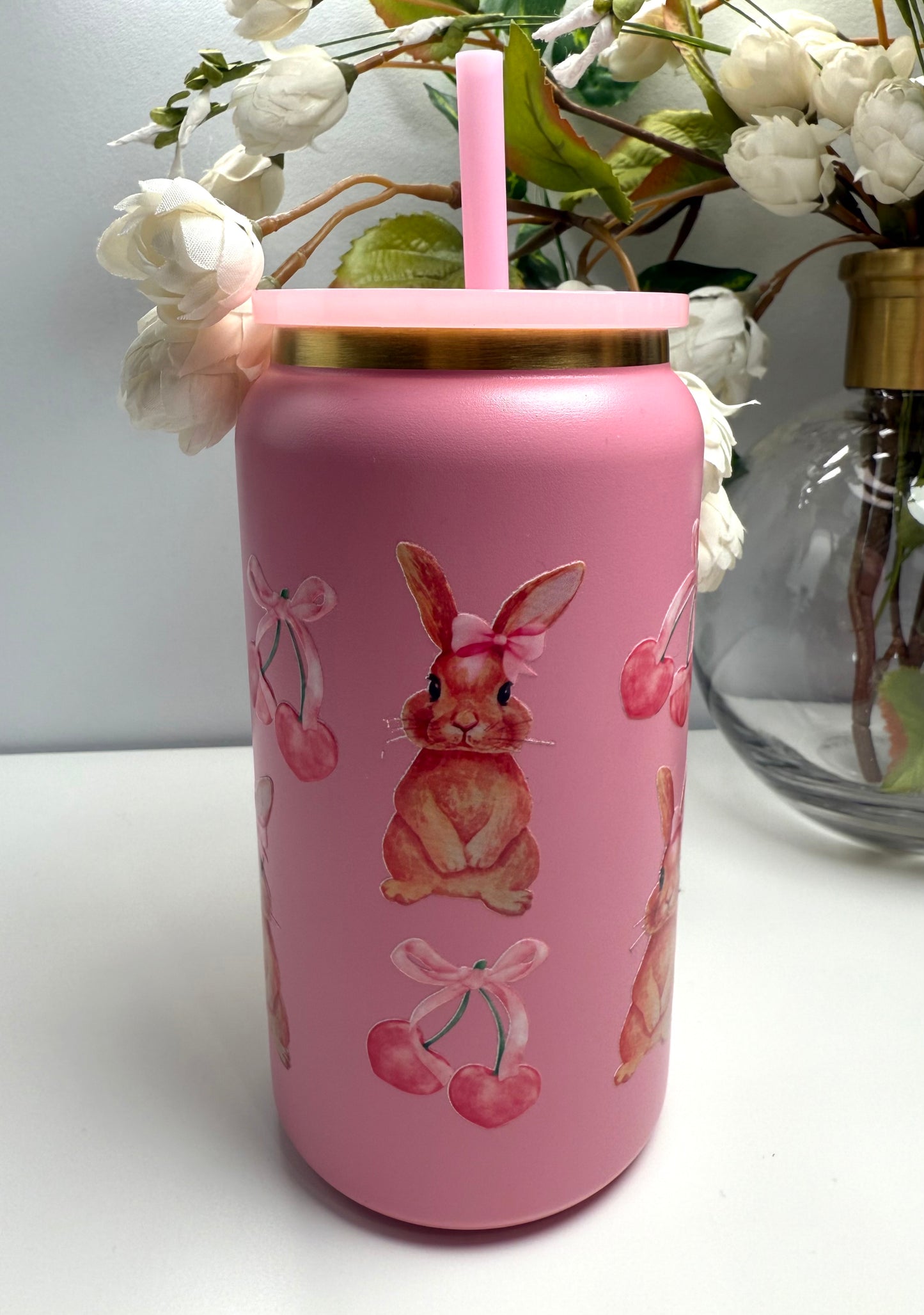 Pink Cherry Bunny Cup