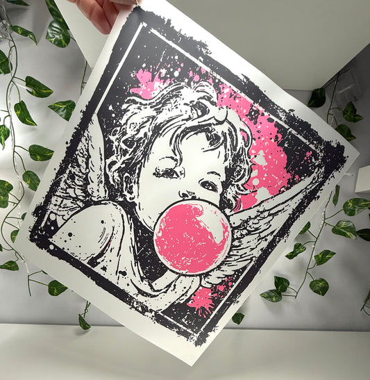 V-Day Cupid Angel Bubble DTF
