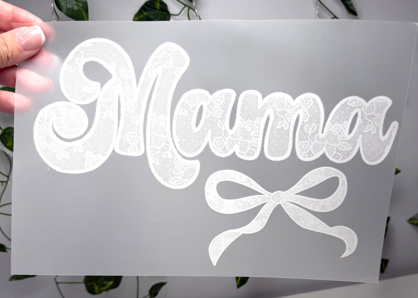 Mama White Single Color DTF