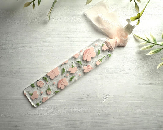 Cherry Floral Bookmark