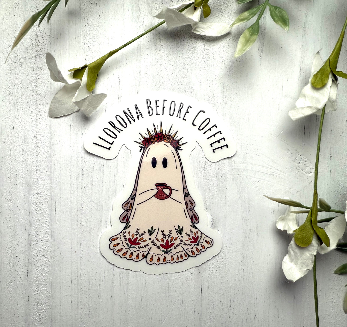 Llorona B4 Coffee Waterproof Sticker