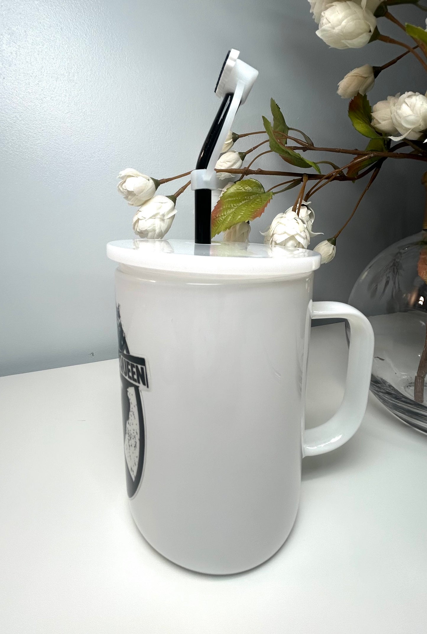 Save the Queen Mug w/topper