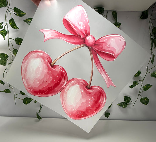 V-Day Cherry W/Bow DTF