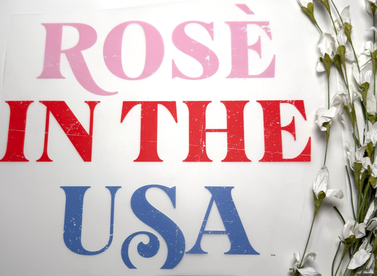 Rose in the USA DTF
