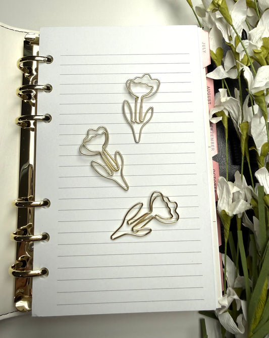 AnnaSophia Teddy Bear 🧸 Flower Paper Clips