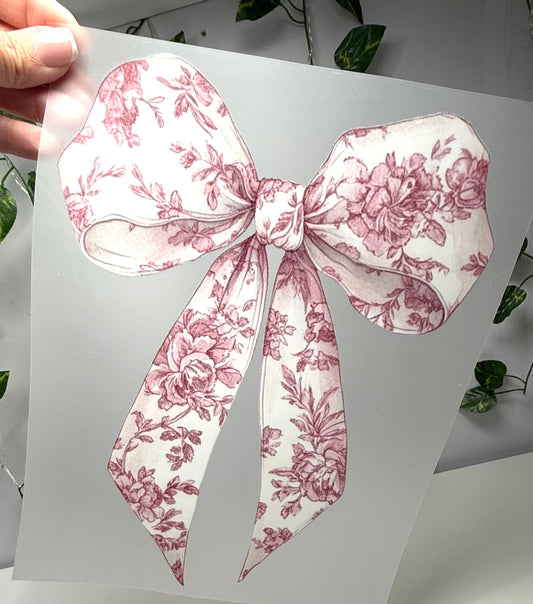 Pink Floral Coquette DTF