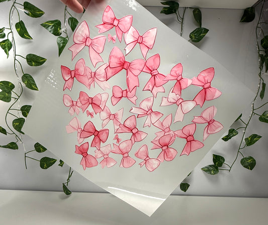 V-Day Heart Bows DTF