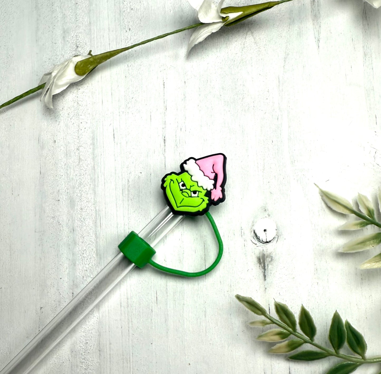 Pink Monster 8mm Straw Topper