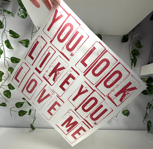 V-Day Love Me (Single Color) DTF