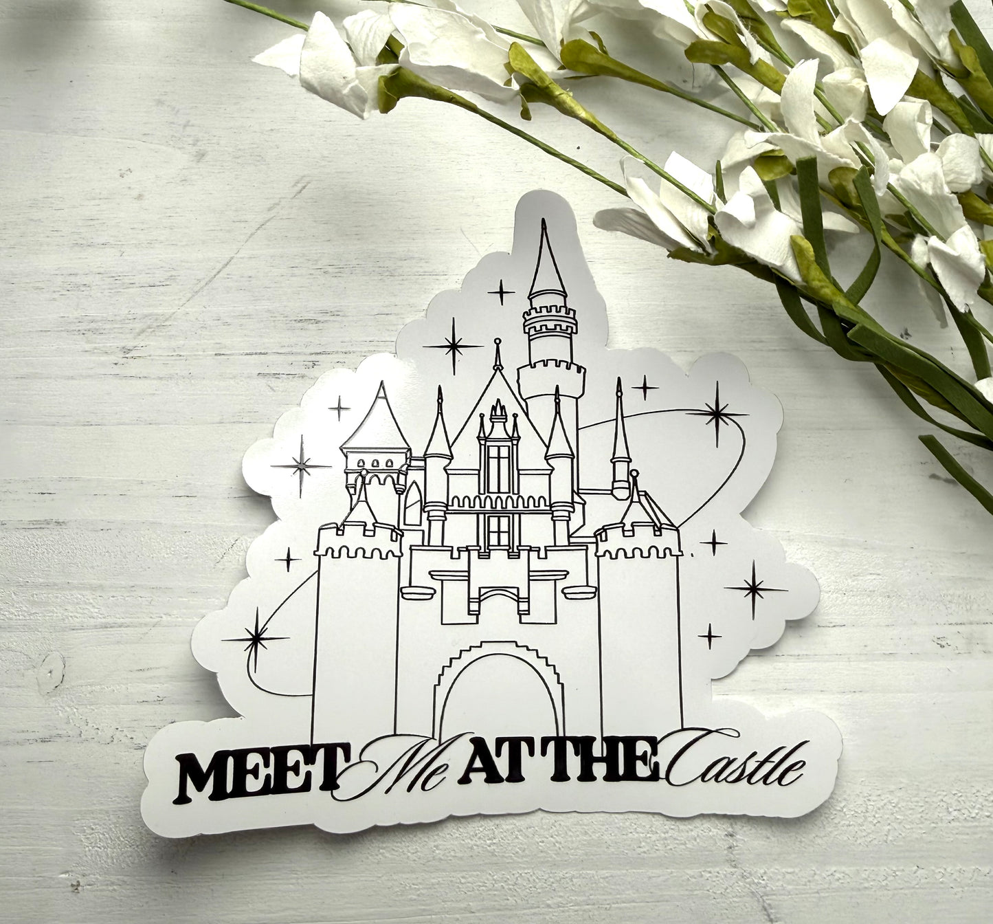 5-inch Meet me at the Castle Waterproof Sticker
