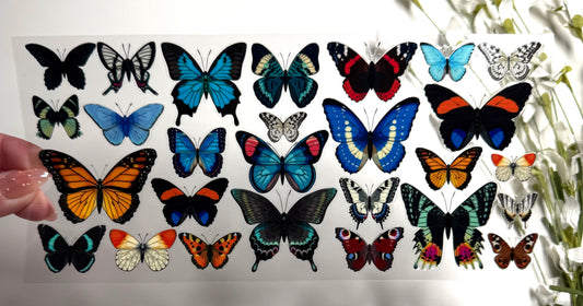Colorful Butterflies UVDTF