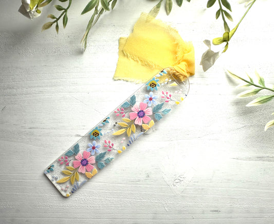 Bright Flowers Bookmark