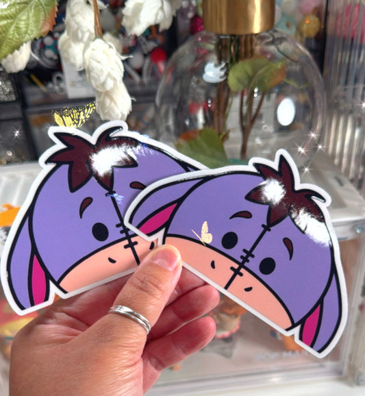 E Peek a Boo Waterproof Sticker