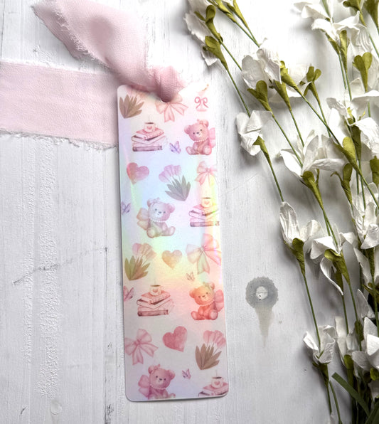 AnnaSophia Teddy Bear 🧸 Holographic Bookmark #2