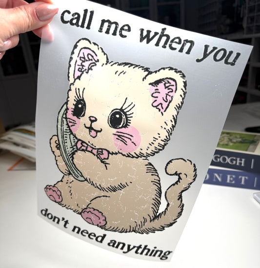Call Me Cat DTF