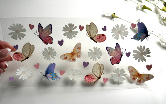 Pastel Butterflies UVDTF