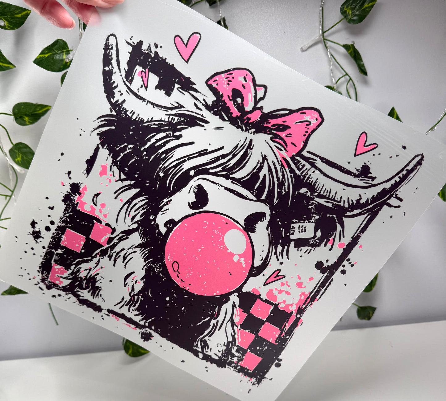 V-Day Retro Cow DTF