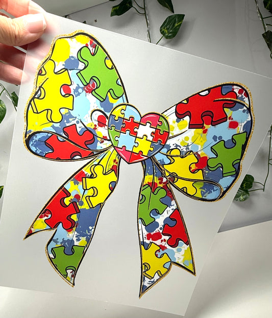 Autism Puzzle Coquette DTF
