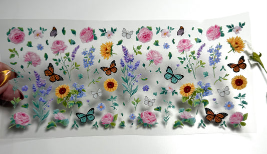 Summer Flowers & Butterflies UVDTF