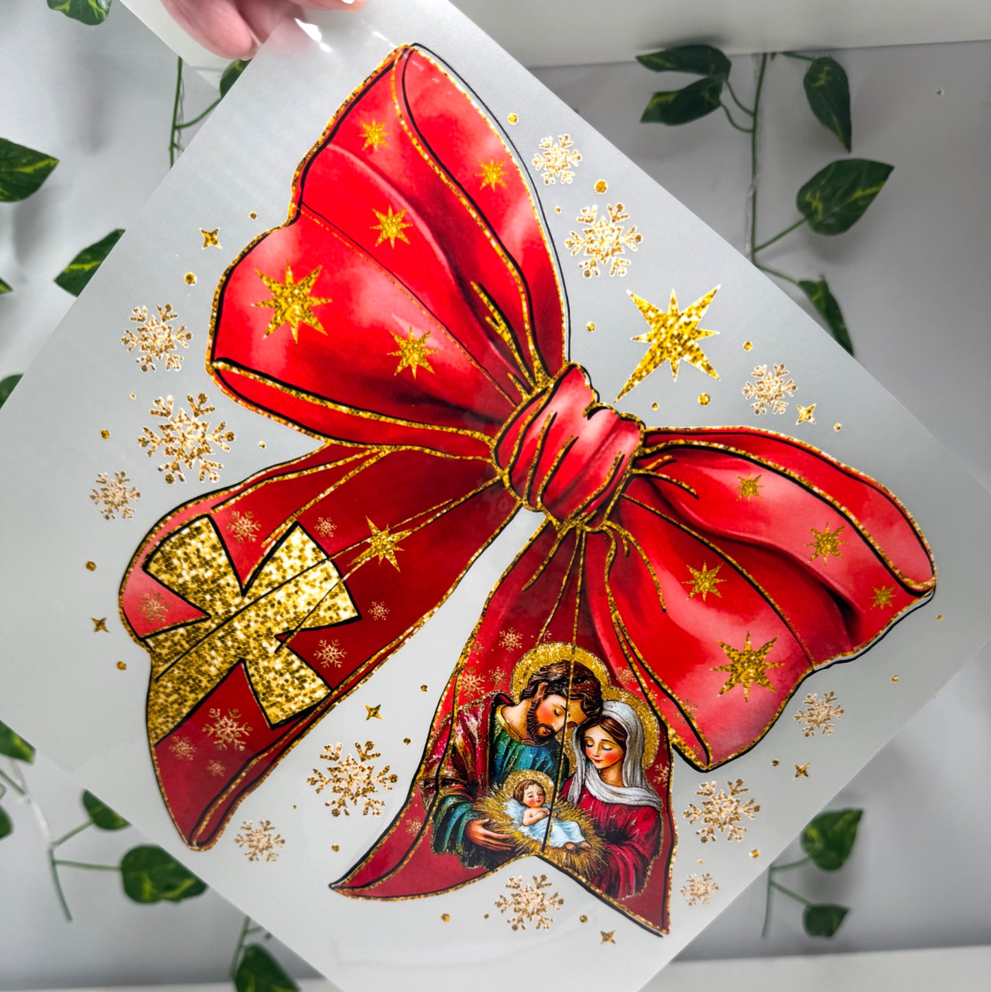 Red Coquette Nativity DTF