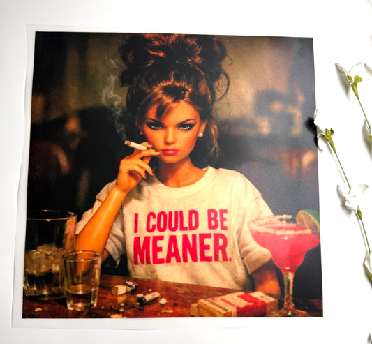 Be Meaner Barb DTF