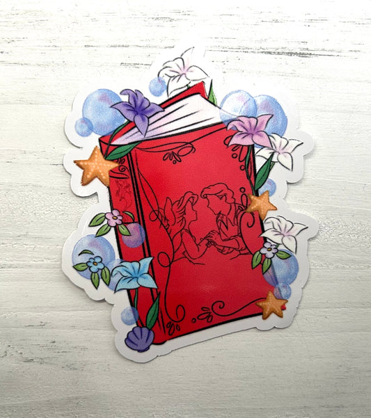 Fish Girl Waterproof Sticker
