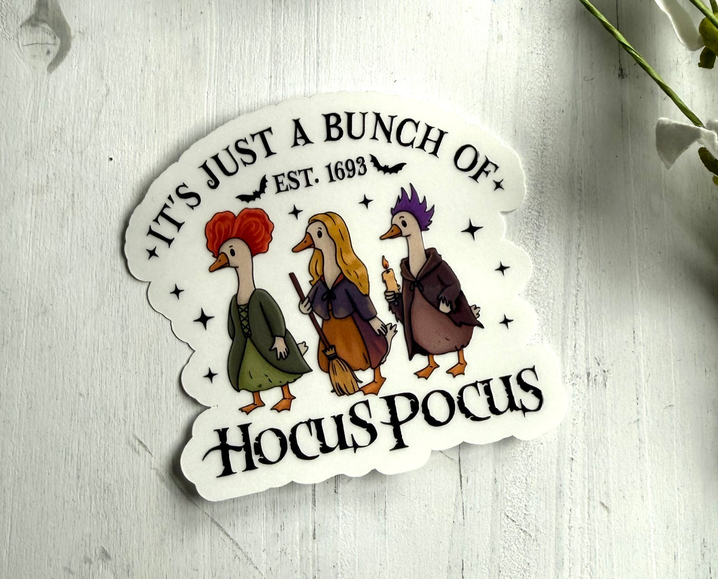 Pocus Geese Waterproof Sticker