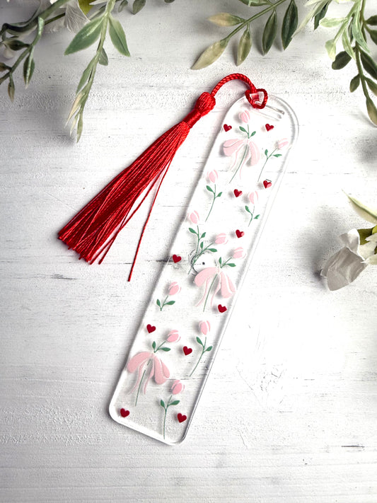 Tulips & Hearts Bookmark