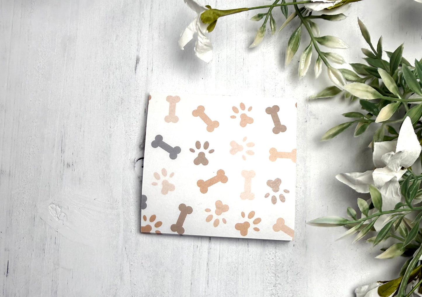 Paw & Bones Post It Pad