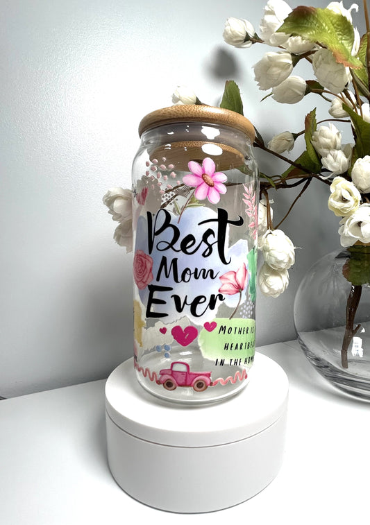 Mother Series Glass Cup 12 0z