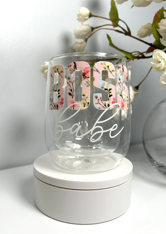 Boss Babe Glass Mug