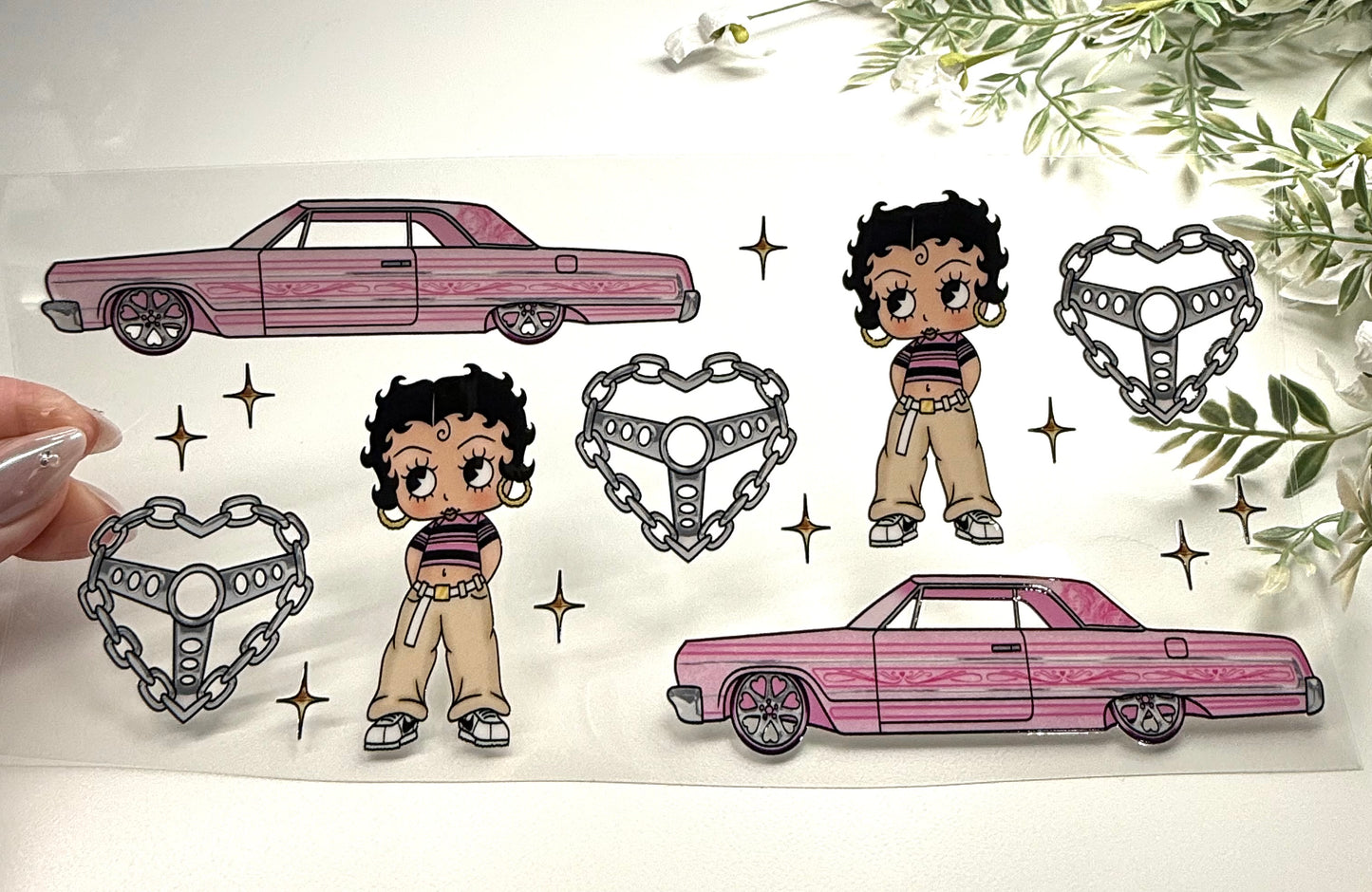 Pink Low Rider UVDTF