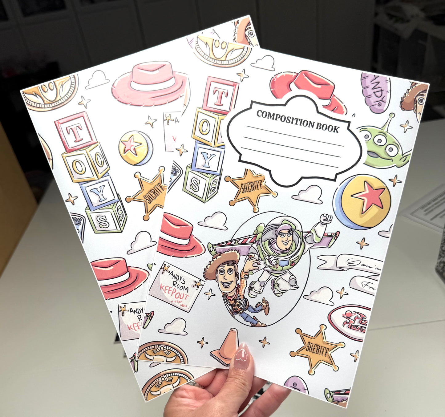 Toy Story UV Vinyl Embossed Composition Cover