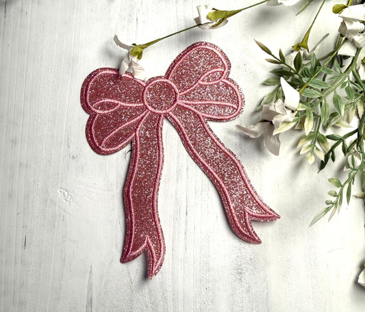 Pink Coquette Bow Patch