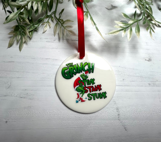 Grinch Strink ornament
