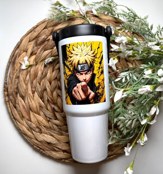 Ninja Fighter 30 oz Tumbler with Handle